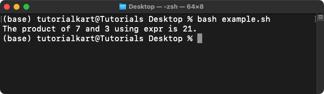 Bash Multiplication Using expr